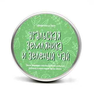 Зеленый чай с сублимированной земляникой жест.банка 50гр. УСВ Зеленый чай с сублимированной земляникой жест.банка 50гр. УСВ