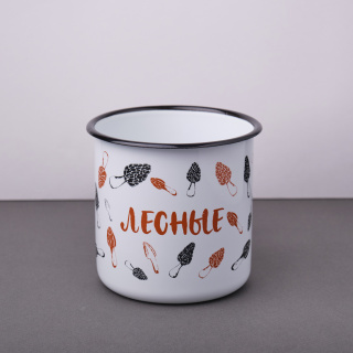 Кружка эмалированная "Лесные" 1л Кружка эмалированная "Лесные" 1л