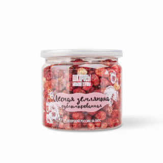 Лесная сублимированная земляника 33 гр ПЭТ банка ДБС Лесная сублимированная земляника 33 гр ПЭТ банка ДБС