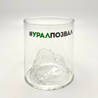 Стакан прозрачный Урал - Горы стекло Стакан прозрачный Урал - Горы стекло