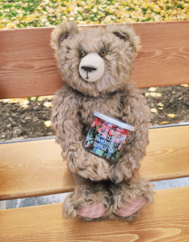 Зеленый чай с сублимированной земляникой 25гр ПЭТ банка УСВ