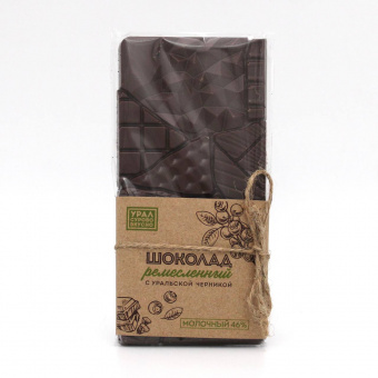 Черничный шоколад молочный 46% 80гр УСВ
