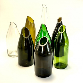 Ваза-подсвечник из винной бутылки ПроизводствоЕль