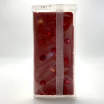 Клубнично-земляничный шоколад белый 80гр УСВ