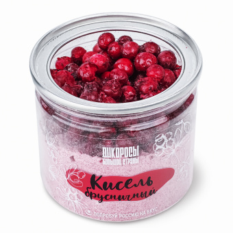 Кисель брусничный 98гр ПЭТ банка ДБС