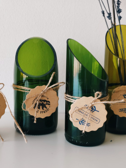 Ваза-подсвечник из винной бутылки ПроизводствоЕль