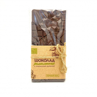 Малиновый шоколад темный 66% 80гр УСВ